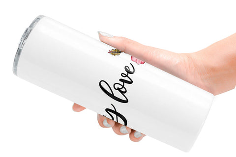 Tumbler Modern Jungle Heart Minimalist Valentine Quotes Sublimation artnoy 