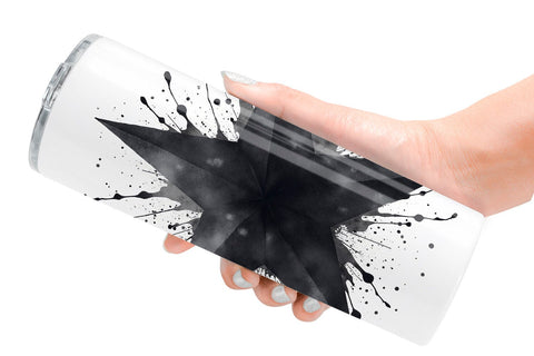 Tumbler Modern Monochrome & Silver Christmas Sublimation artnoy 