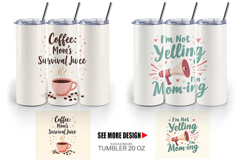 Tumbler Mom Humor Quotes Sublimation artnoy 