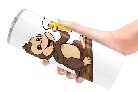 Tumbler Monkey Beer Day Sublimation artnoy 