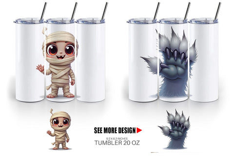 Tumbler Monster Mashups Sublimation artnoy 