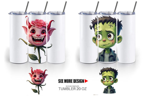 Tumbler Monster Mashups Sublimation artnoy 