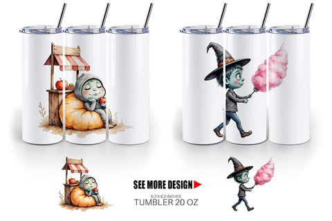 Tumbler Monster Night Market Sublimation artnoy 