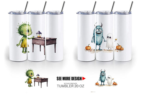 Tumbler Monster Night Market Sublimation artnoy 