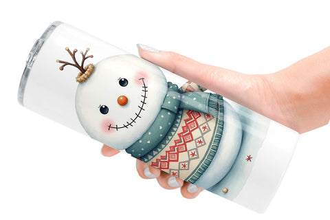 Tumbler Moody Snowmen Sublimation artnoy 