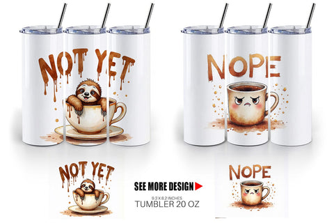 Tumbler Morning Grump Coffee Sarcastic Quotes Sublimation artnoy 