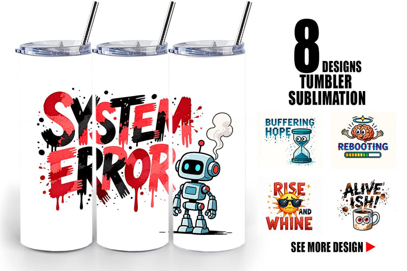 Tumbler Morning Resurrection Caffeinated Chaos Quotes Sublimation artnoy 