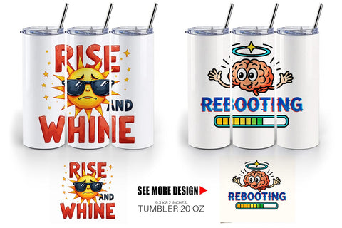 Tumbler Morning Resurrection Caffeinated Chaos Quotes Sublimation artnoy 