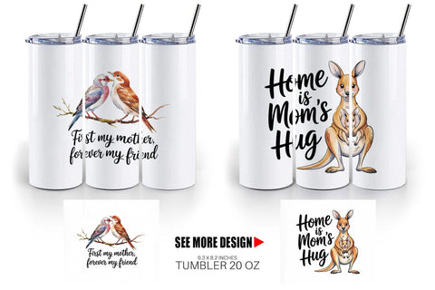 Tumbler Mother’s Day Animal Sublimation artnoy 