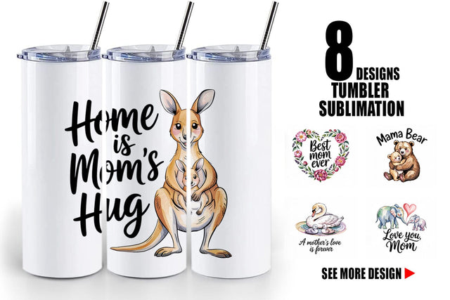 Tumbler Mother’s Day Animal Sublimation artnoy 