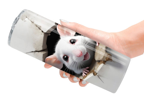 Tumbler Mouse in Wall Sublimation artnoy 