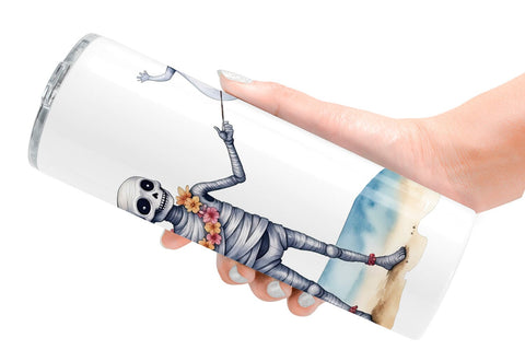 Tumbler Mummy Beach Holiday Sublimation artnoy 