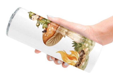 Tumbler Mushroom Village Friends Sublimation artnoy 