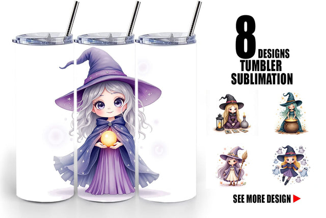 Tumbler Mystical Witch Dolls Sublimation artnoy 