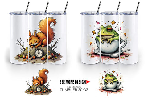 Tumbler Nap Chaos Critters Sublimation artnoy 