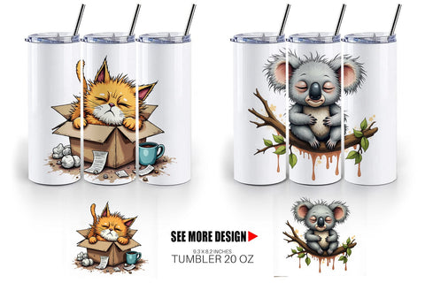 Tumbler Nap Chaos Critters Sublimation artnoy 