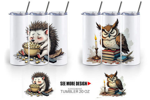Tumbler Nap Chaos Critters Sublimation artnoy 