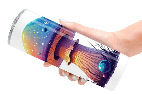 Tumbler Nebula Mushrooms Sublimation artnoy 