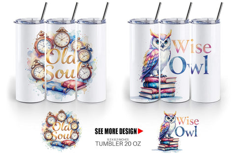 Tumbler Night Owl Quotes Sublimation artnoy 