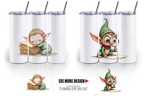 Tumbler North Pole Mailroom Mayhem Sublimation artnoy 