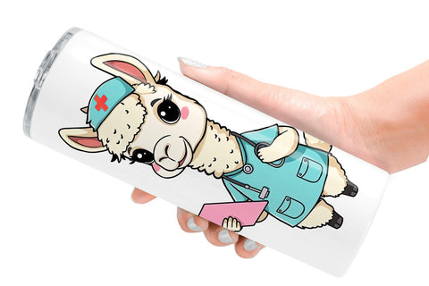 Tumbler Nurse Alpaca Sublimation artnoy 