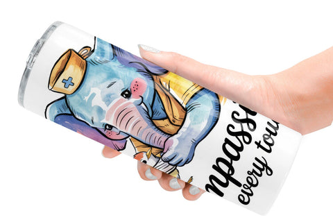 Tumbler Nurse Animal Sublimation artnoy 