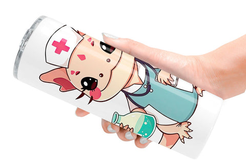 Tumbler Nurse Axolotl Sublimation artnoy 