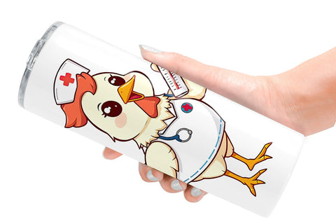 Tumbler Nurse Chicken Sublimation artnoy 