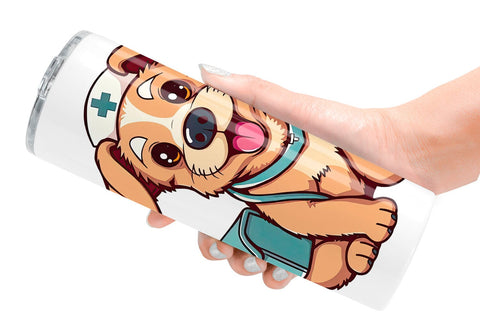 Tumbler Nurse Dog Sublimation artnoy 