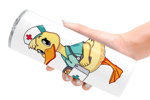Tumbler Nurse Duck Sublimation artnoy 