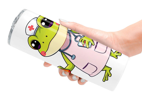 Tumbler Nurse Frog Sublimation artnoy 