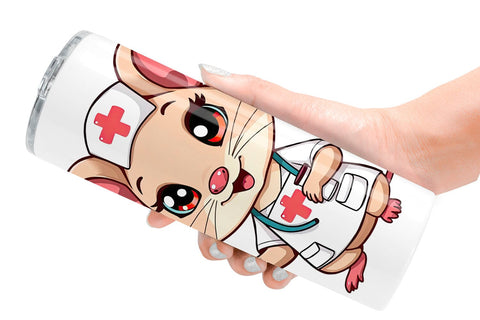 Tumbler Nurse Mouse Sublimation artnoy 