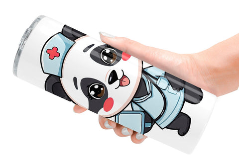 Tumbler Nurse Panda Sublimation artnoy 