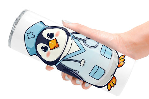 Tumbler Nurse Penguin Sublimation artnoy 