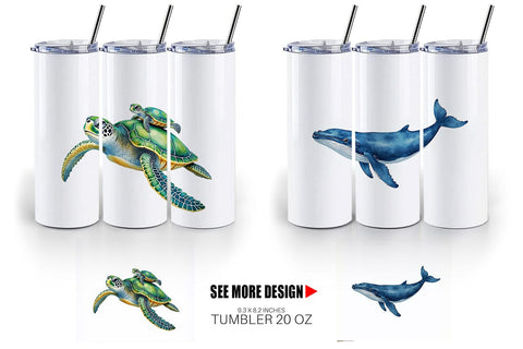 Tumbler Ocean Wonders Sublimation artnoy 