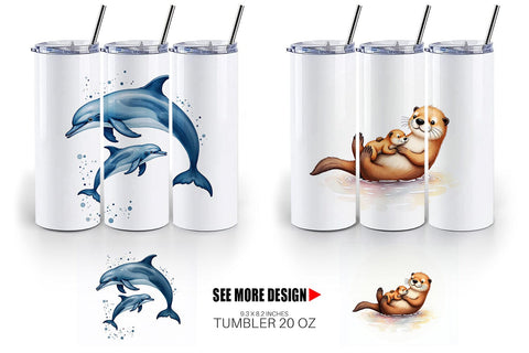 Tumbler Ocean Wonders Sublimation artnoy 