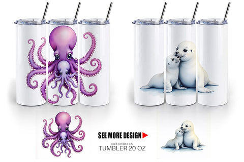 Tumbler Ocean Wonders Sublimation artnoy 
