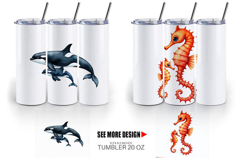 Tumbler Ocean Wonders Sublimation artnoy 