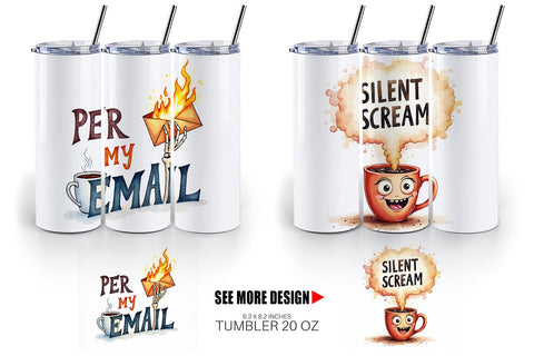Tumbler Office Coffee Humor Sarcastic Quotes Sublimation artnoy 