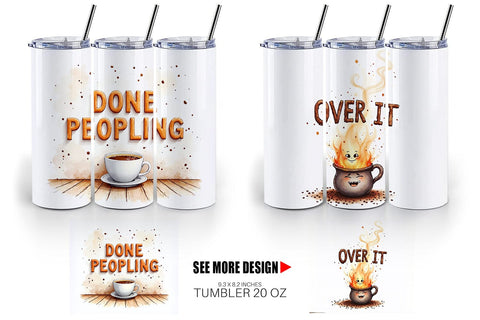 Tumbler Office Coffee Humor Sarcastic Quotes Sublimation artnoy 