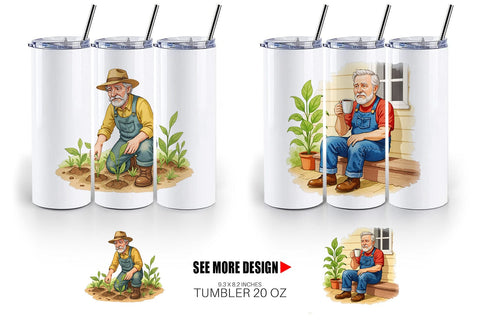 Tumbler Old Farmer Sublimation artnoy 