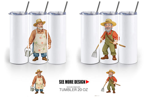Tumbler Old Farmer Sublimation artnoy 