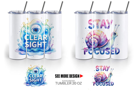 Tumbler One Eyed Monster Wisdom Quotes Sublimation artnoy 