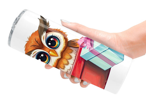 Tumbler Owl Gift Sublimation artnoy 