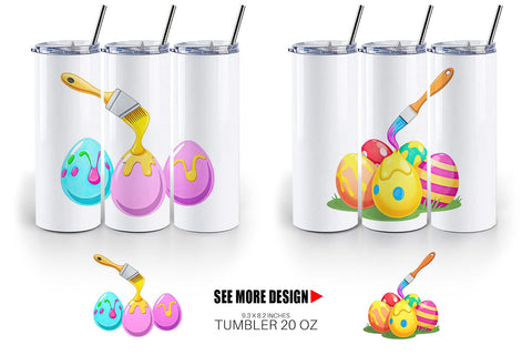 Tumbler Paintbrush Sublimation artnoy 