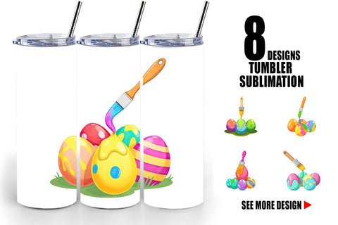 Tumbler Paintbrush Sublimation artnoy 