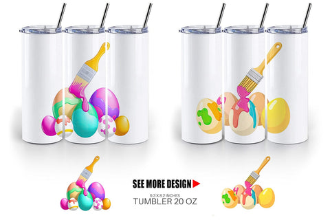 Tumbler Paintbrush Sublimation artnoy 