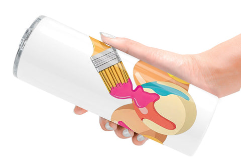 Tumbler Paintbrush Sublimation artnoy 
