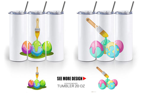 Tumbler Paintbrush Sublimation artnoy 