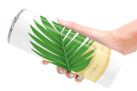 Tumbler Palm Leaf Sublimation artnoy 